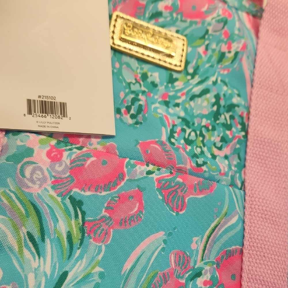 Lilly Pulitzer Backpack Cooler with Aquatic Print - Picture 8 of 8